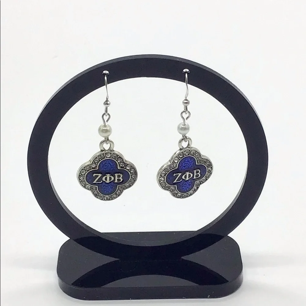 Zeta Phi Beta Necklace and Earring Set - Picture 6 of 9
